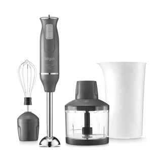 Mixer 3 em 1 600W Elgin Power Inox | Triturador + Batedor | Cinza Lunar em Oferta na Shopee