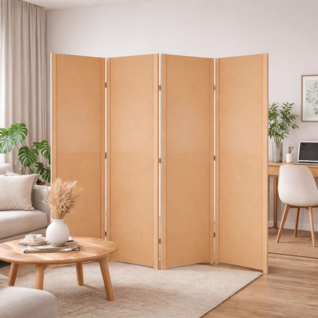 Divisória de Ambiente Biombo Decorativo Portátil em MDF – Perfeito para Interiores Modernos