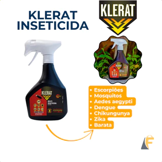 Spray Multi Inseticida Klerat Mata Barata 500ml Escorpião Mosquito Dengue Formigas Com 12 Unidades Caixa Fechada em Oferta na Shopee
