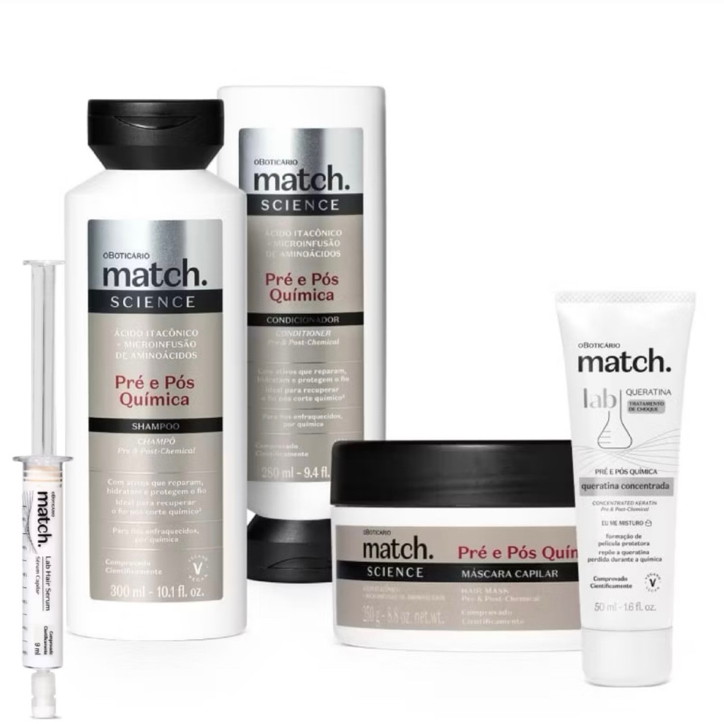 kit Match Science Pré e Pós-Química Completo (5Itens) | Shopee Brasil