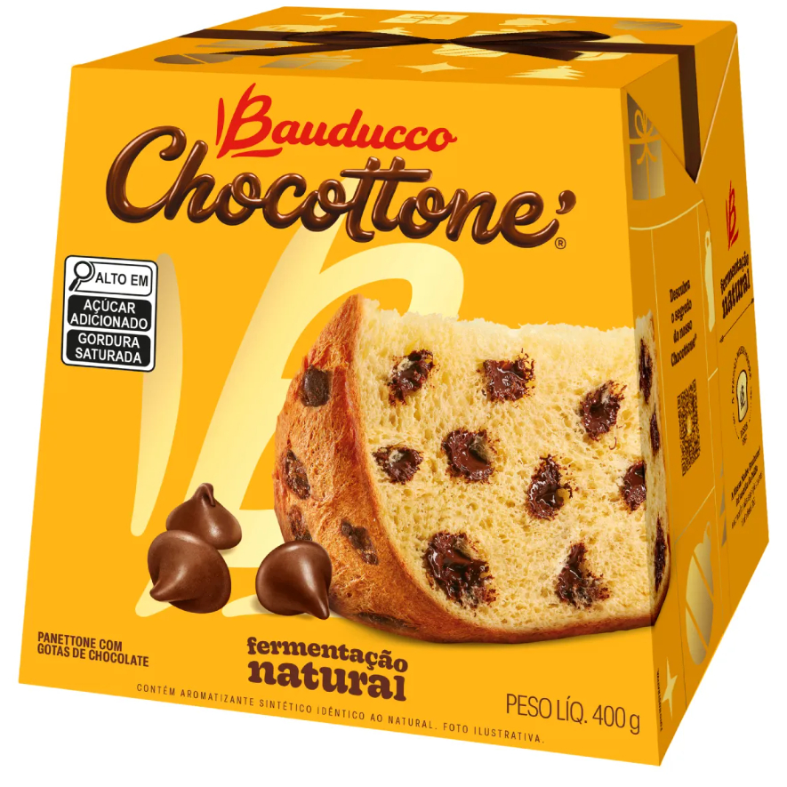 PANETTONE CHOCOTTONE BAUDUCCO 400g | Shopee Brasil