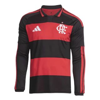 Manto Flamengo Manga Longa Jogo 1 Adidas 2026 em Oferta na Shopee