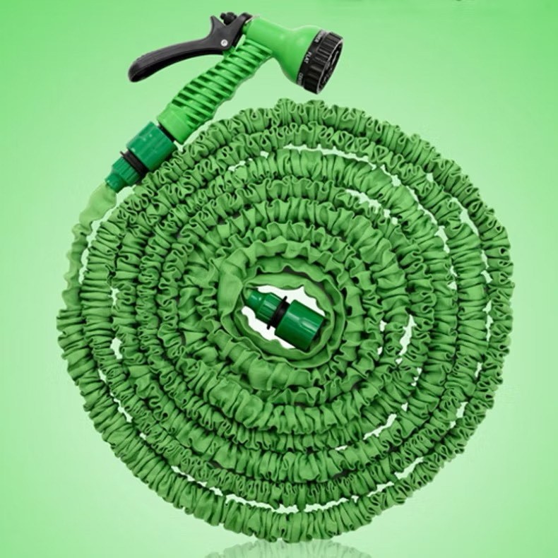 Mangueira de Água Mágico 30M Flexível com 7 Modos de Jato para Irrigação de Jardim e Lavagem de Carro