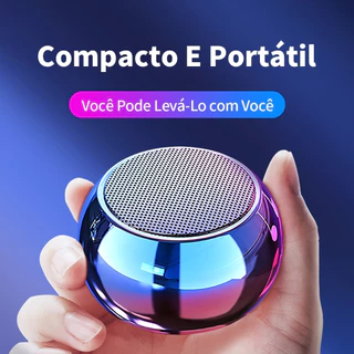 Mini Caixa De Som M3 Tws De Metal Bluetooth Amplificada de 3W Potente