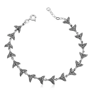 Pulseira Bali Rabo de Baleia em Prata 925 em Oferta na Shopee