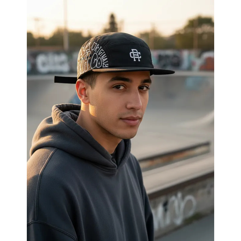 Boné Five Panel Aba Reta Anth Co Original Streetwear Skate Unissex