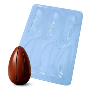 Forma Silicone Ovo De Páscoa Fatias 6 Partes Degustação