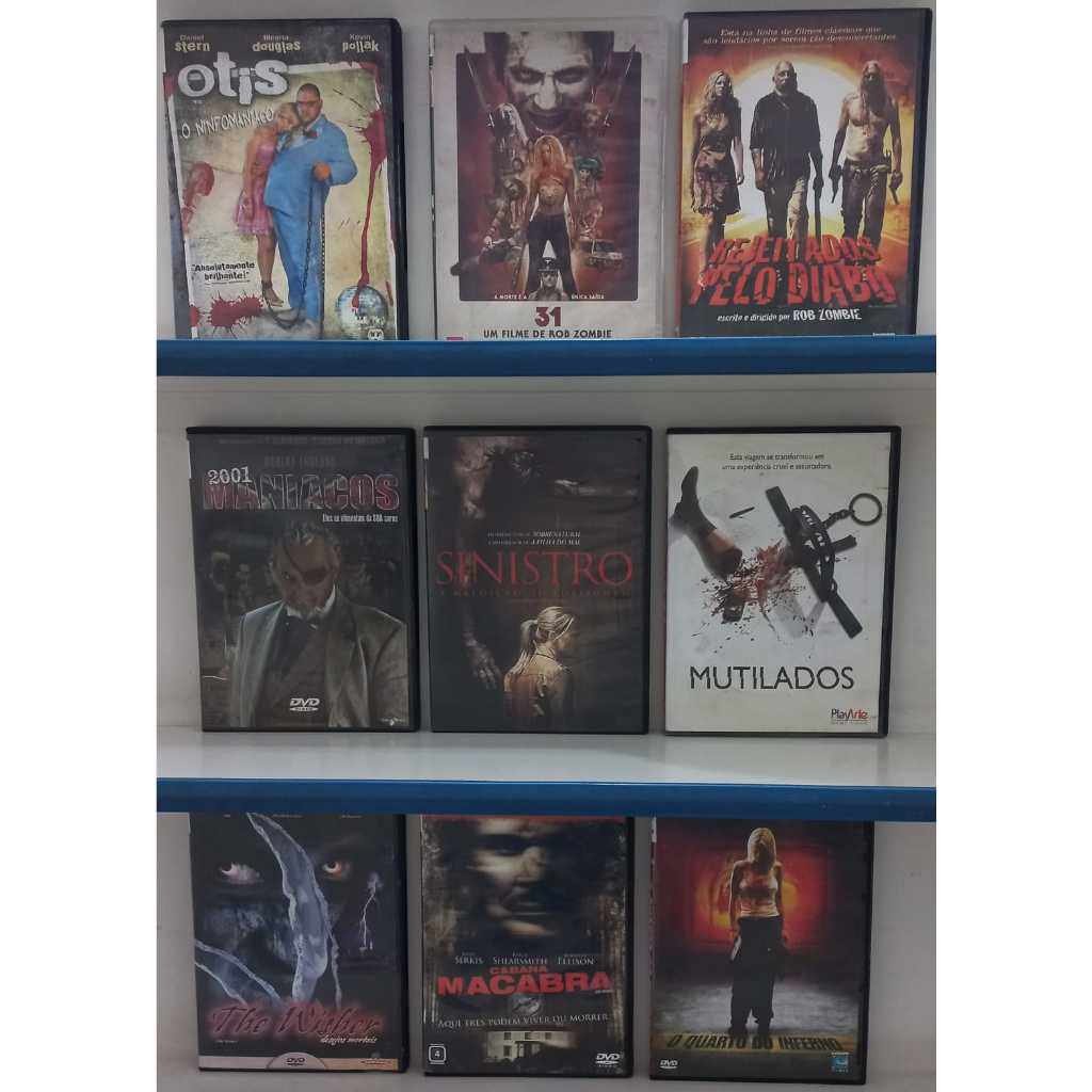 DVDs TERROR * ORIGINAL - (Diversos, Semi-novos de locadora) Leia a ...