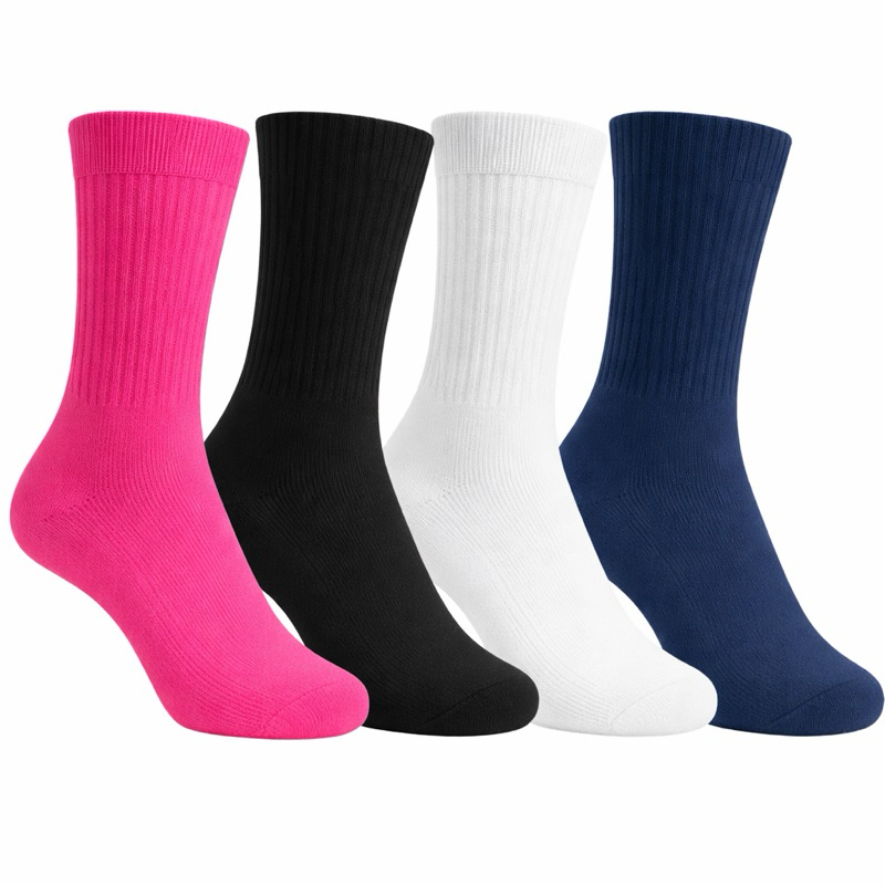 Kit Meias Cano Alto Poliamida Esportiva Academia Ciclismo Corrida