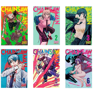 Mangás Chainsaw man 1, 2, 3, 4, 5, 6 [USADOS] (Homem-Motoserra) (Chensō Man)