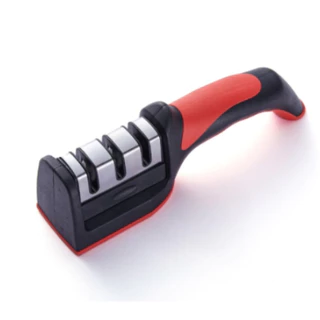 Afiador De Faca 3 Estágios Amolador Profissional Com Afiação Rápida Em Aço Inoxidável em Oferta na Shopee
