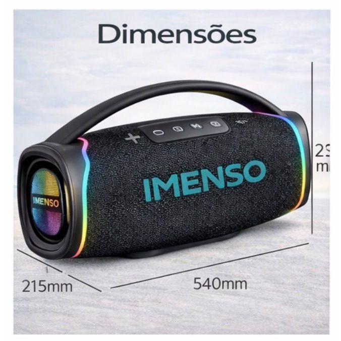 CAIXA DE SOM GRANDE BLUETOOTH 300W IMENSO X41 A LANÇAMENTO