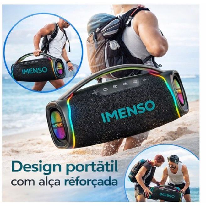 CAIXA DE SOM GRANDE BLUETOOTH 300W IMENSO X41 A LANÇAMENTO
