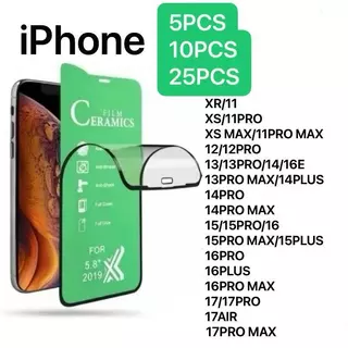 Película De Cerâmica 5Pcs/10Pcs/25Pcs 9D HD IPhone XR/11-------17 PRO MAX