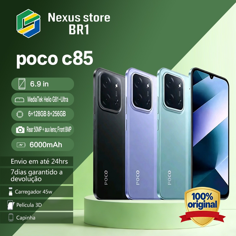 Xiaomi Poco C85 6/128GB 8/256GB Chip Helio G81-Ultra IP53 Resistente 6. ...
