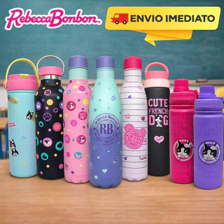 Squeeze Garrafa Térmica de Água Escolar Rebecca Bonbon e Luluca Aço Inox Original 500ml em Oferta na Shopee