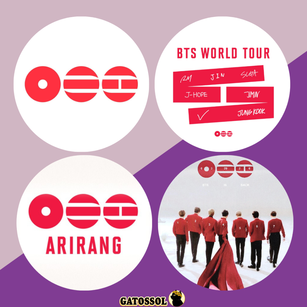 BTS ARIRANG - KIT 4 Bottons de 4,5 cm - KPOP- IDOL- k-pop - Bottom ...