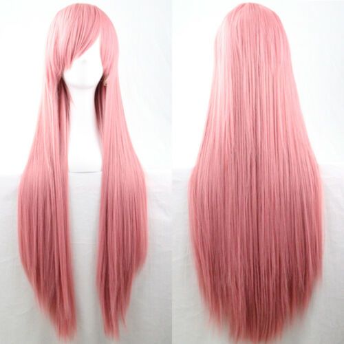 Perua Liso Rosa Cosplay Importado Vários modelos Promoção