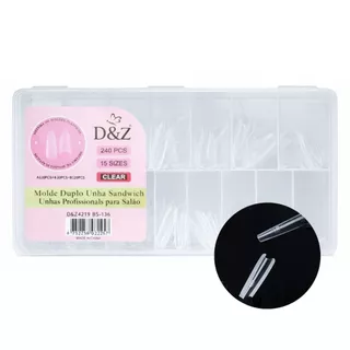 Molde F1 Sanduiche Ultra Fino D&Z Alongamento Unha Gel 240pcs Bailarina e Almold Russo Duplo em Oferta na Shopee