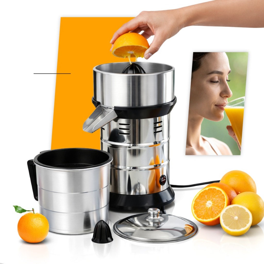 Espremedor de Suco de Laranja e Limão Industrial Extrator Pr