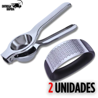 Espremedor de Limão Inox + Amassador Espremedor de Alho Casa Culinária Bar Variáveis em Oferta na Shopee