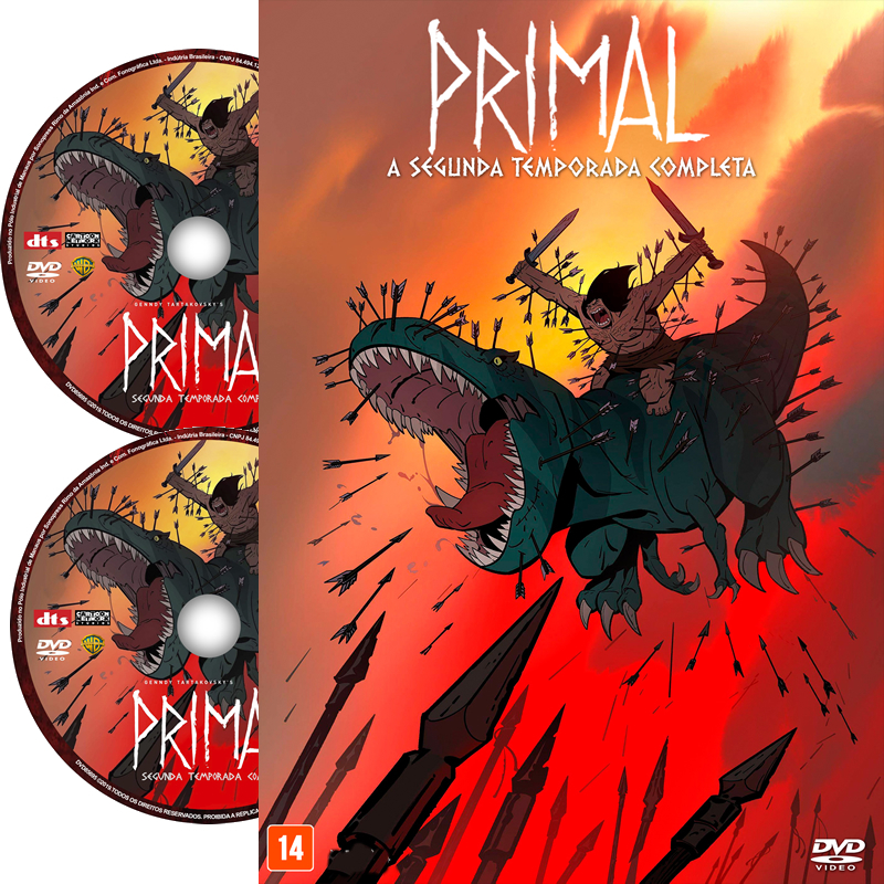 DVD Série Primal Segunda Temporada Completa desenho em dvd