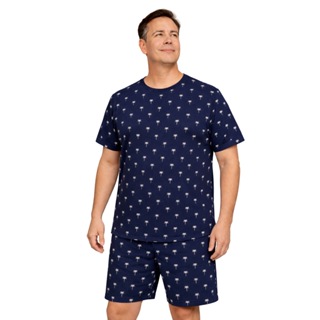 Pijama Masculino Verão Liganete Malha fria em Oferta na Shopee