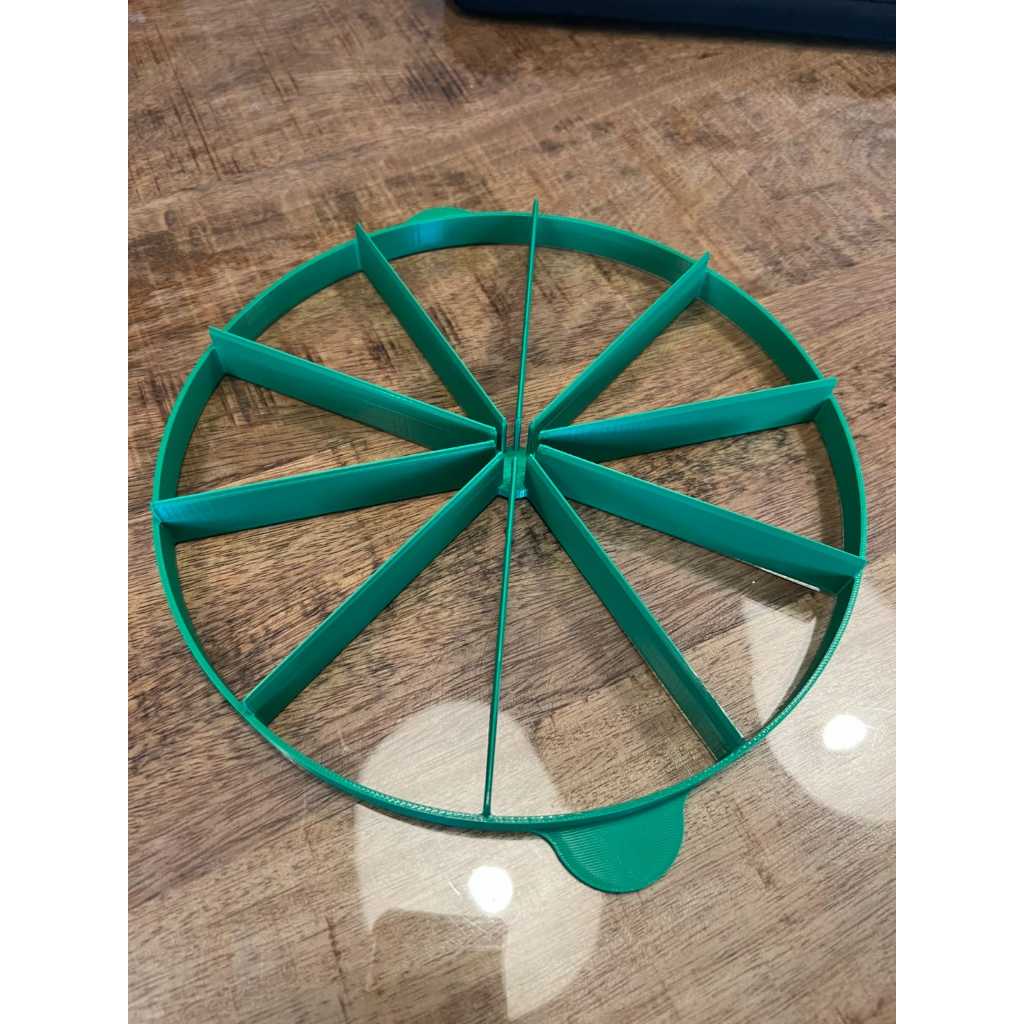 Marcador cortador de bolos e tortas- 10 e 12 fatias iguais -