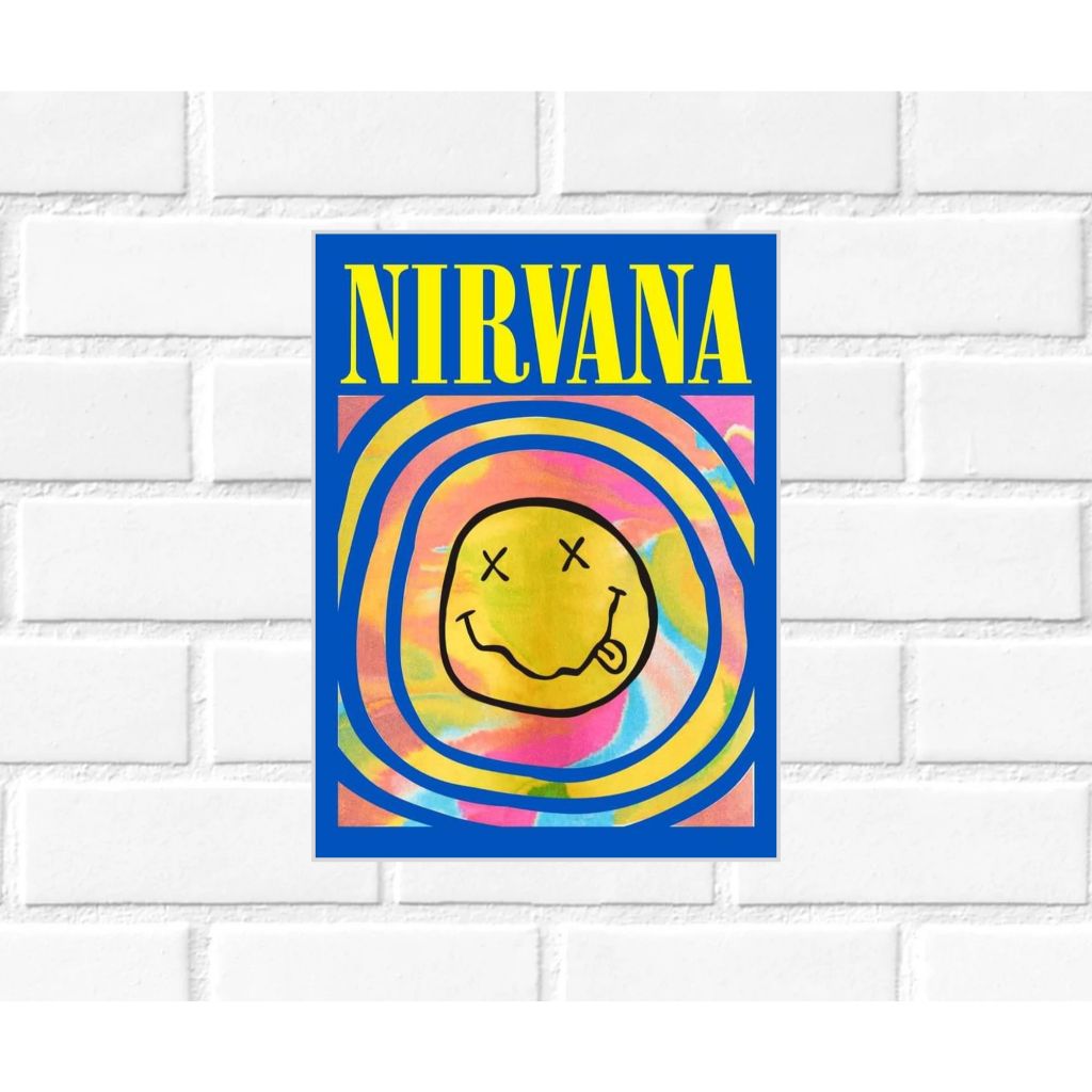 Placa Decorativa Bandas de Rock Nirvana MDF 20X28 Geek | Shopee Brasil