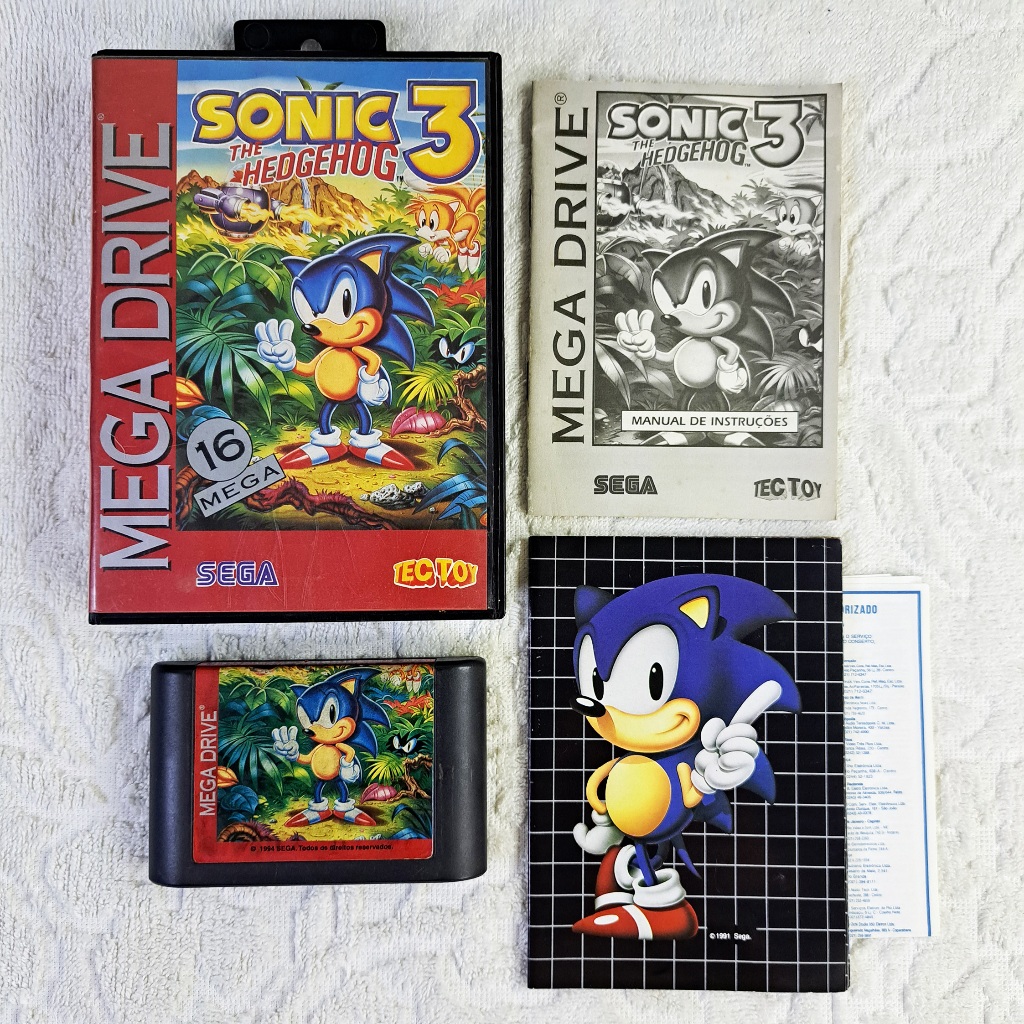 Sonic The Hedgehog 3 Completo Mega Drive - Tectoy. Lindo! | Shopee Brasil