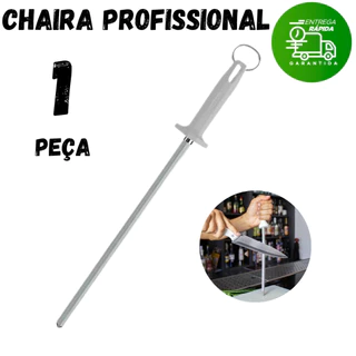 Afiador Amolador Facas Chaira Inox 10 Polegadas 38 cm Açougueiro Restaurante Açougue em Oferta na Shopee