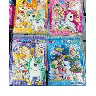 Caderno Adesivos 3D 8 Cenários para montagem + Pinça -Livro Interativo Para Montar Unicórnio e Capivara r e Decorar em Oferta na Shopee