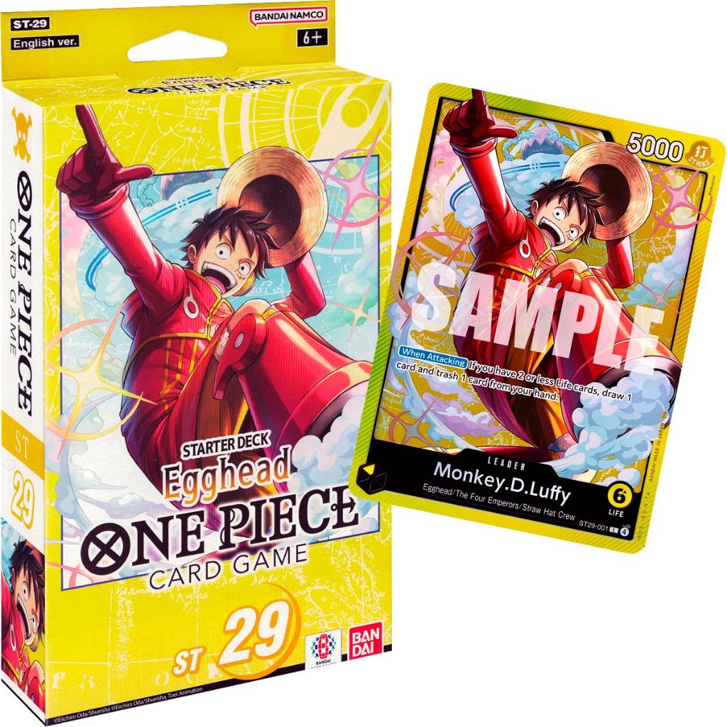 One Piece TCG Starter Deck ST 29 Egghead Luffy Cartas Inglês