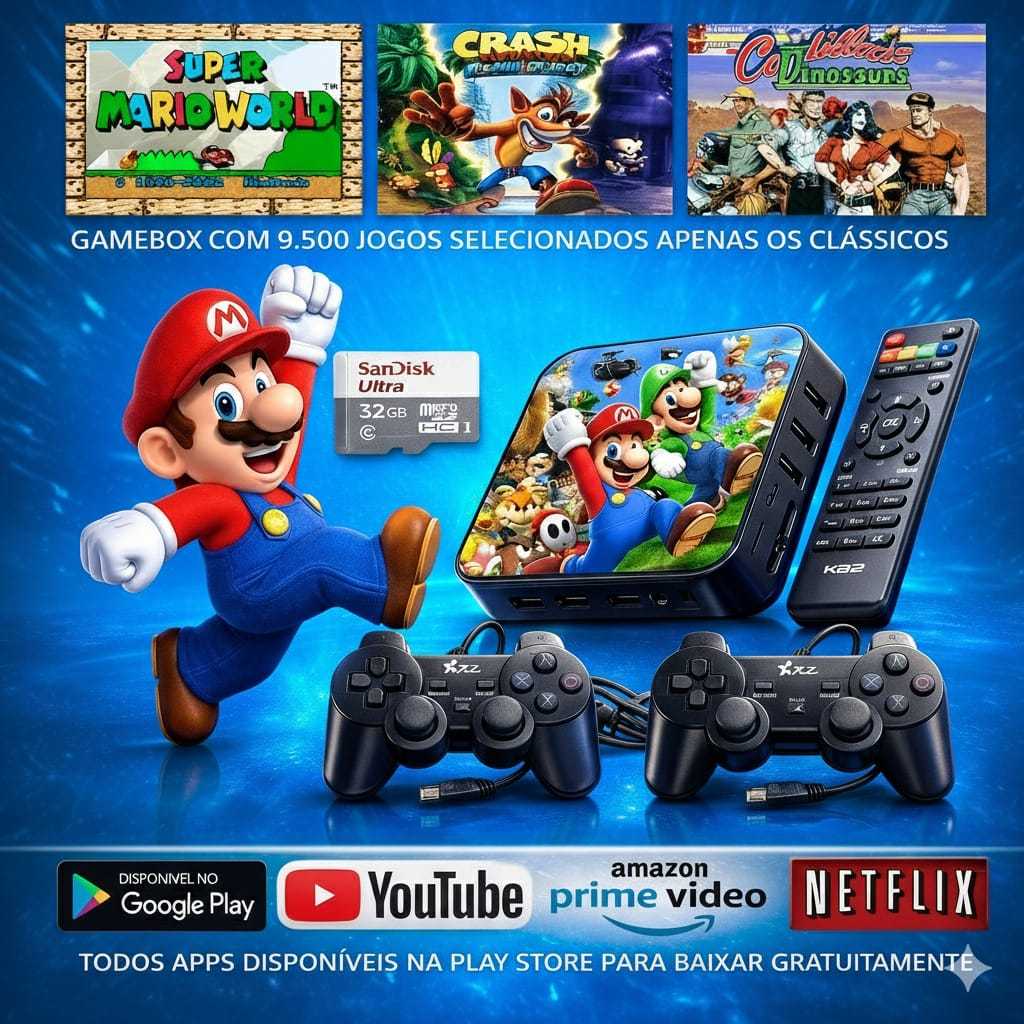 Game Box Videogame/ Smart Stick ANDROID - SISTEMA ATUALIZADO/NOVA ...