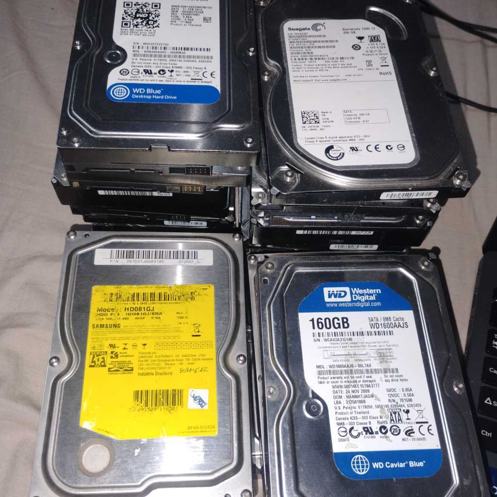 HD Desktop 1TB Diversas Marcas - FUNCIONANDO MAS COM BAD BLOCKS - OFERTA
