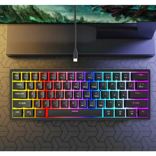 Teclado Mecânico Gamer SuperFrame Player, RGB, 60%, Switch Red