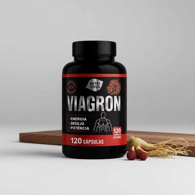 Alpha Viagronn 500mg 120 cápsulas O azulzinho natural Vitalidade ...
