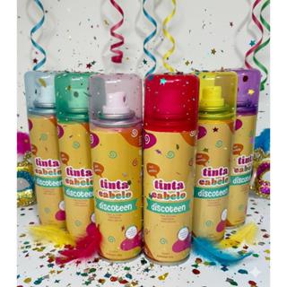 Spray para cabelo tinta temporária  Discoteen, Carnaval, Fácil Remoção, Cores das guerreiras do k-pop