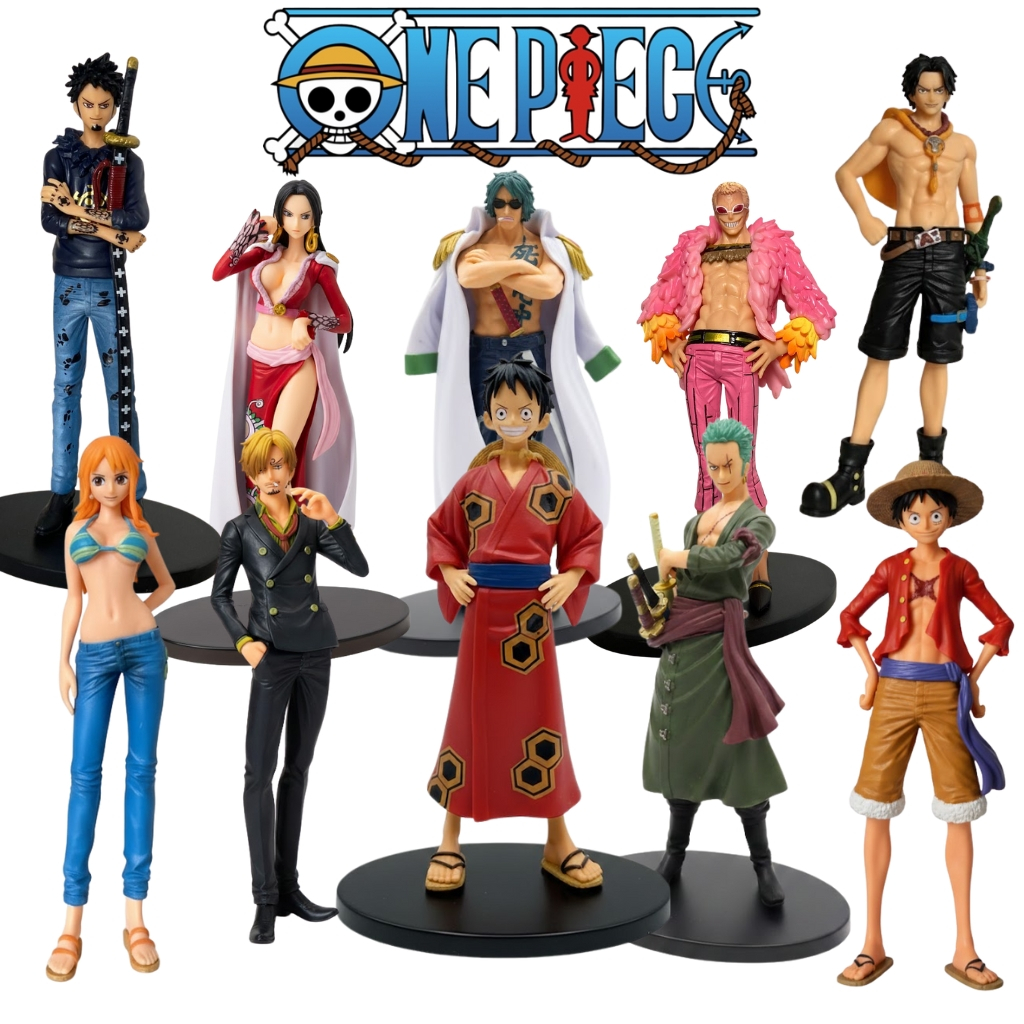 ONEPIECE フィギュア セット Kit Bonecos One Piece Action Figure Coleção Completa 17cm - Luffy