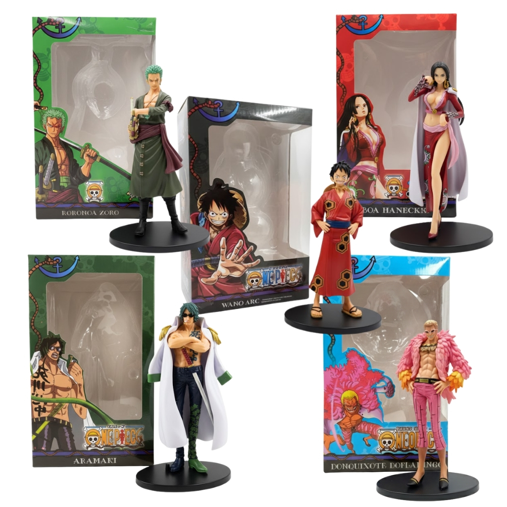 Kit Bonecos One Piece Action Figure Coleção Completa 17cm - Luffy