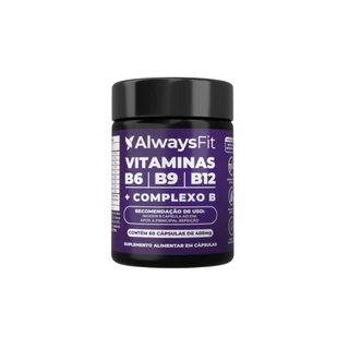 Complexo B - AlwaysFit - Forma Ativa B6 B9 (Metilfolato) B12 (Metilcobalamina) - Vitaminas B6 | B9 | B12  1 Un, 60 caps em Oferta na Shopee