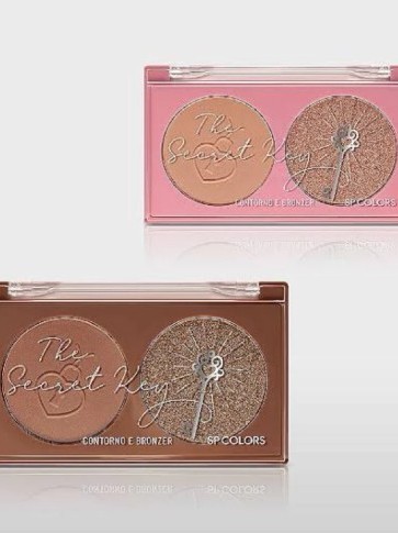 Paleta de Contorno e Bronzer The Secret Key SP Colors – Efeito Natural ...
