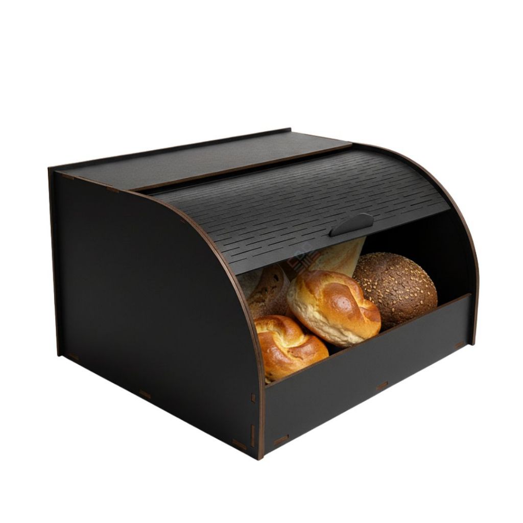 Porta Pão Em MDF Decorativo Para Cozinha Organização Caixa D