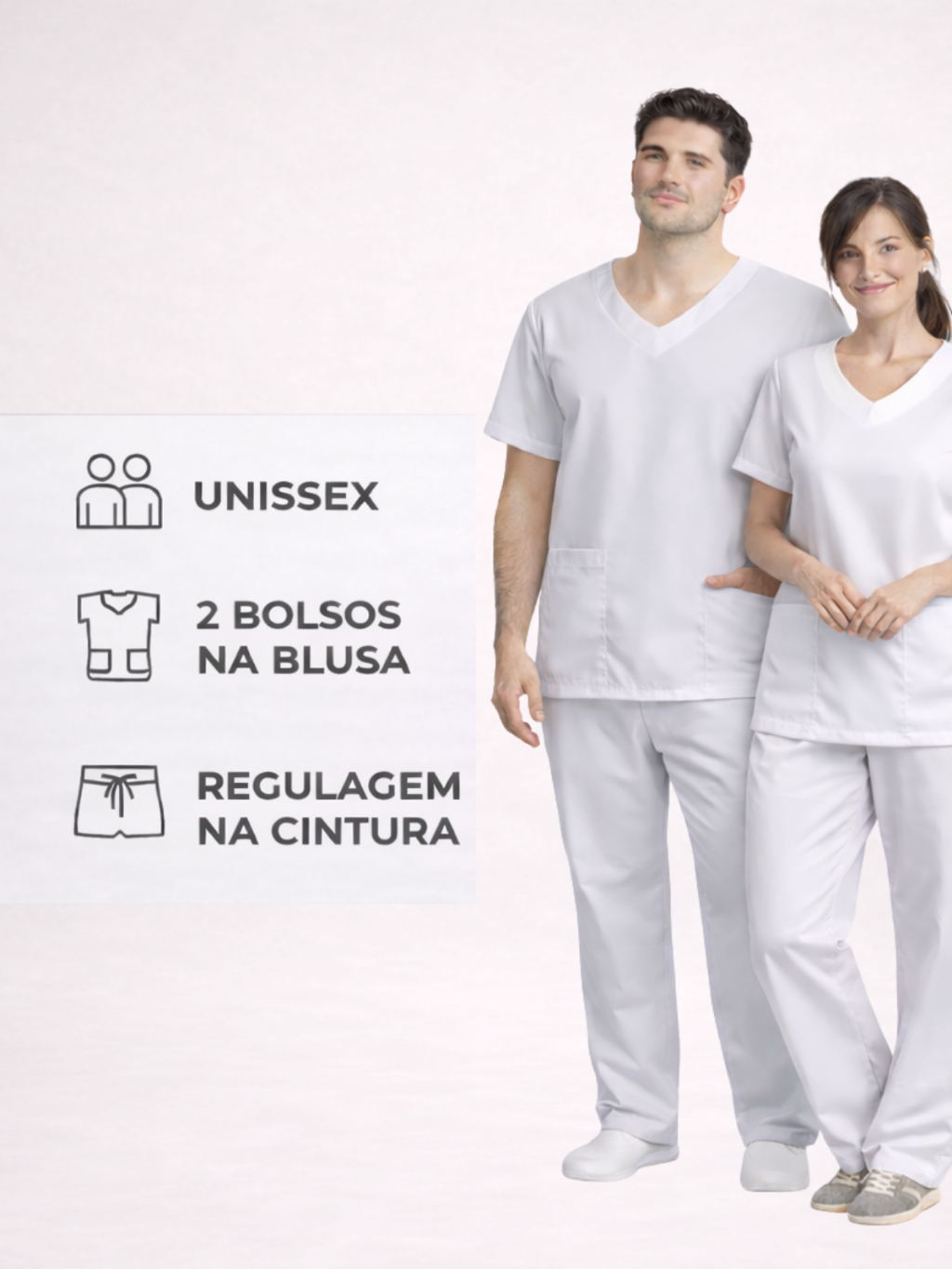 Conjunto Scrub Unissex Pijama Cirurgico Roupa Hospitalar Uniforme ...
