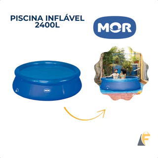 Piscina Redonda Inflável 2400 Litros Fácil Montagem Mor em Oferta na Shopee
