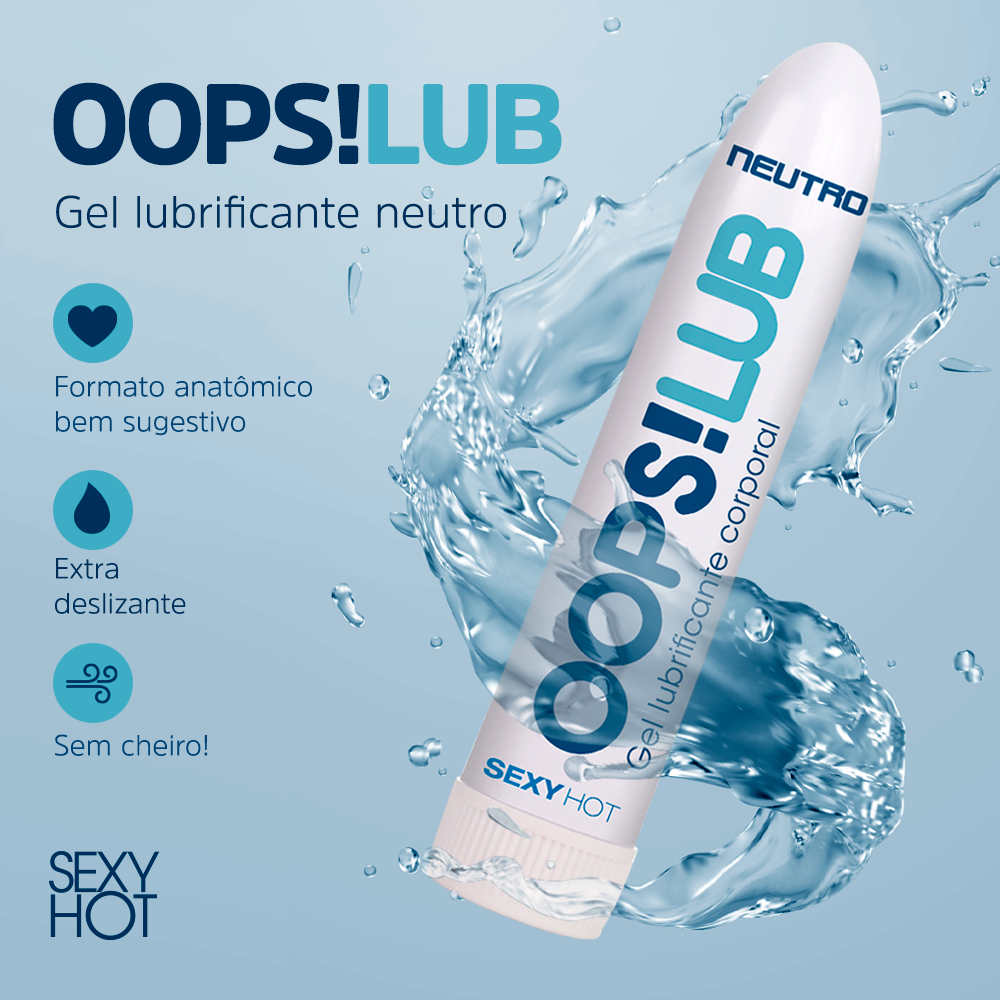 Lubrificante a Base D'água Neutro - OOPS!LUB - O MAIS VENDIDO | Shopee ...