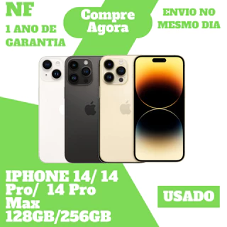 [USADO] Celular Apple iPhone 14/14 Pro/14 Pro Max • 128gb/256 gb 5G• Original • 1 Ano de Garantia•NF