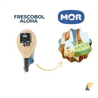 Kit Raquetes Frescobol de Madeira Mor Aloha + Bolinha em Oferta na Shopee