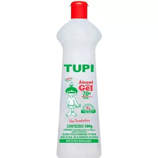 Álcool Gel 70o Antisséptico Tupi 500ml Neutro