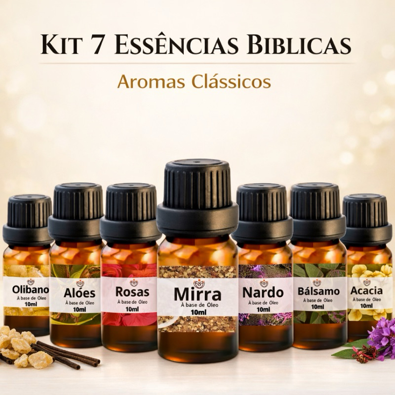 AROMA SOUNDS Bible Oils Tuning Kit 6本 Kit 7 Essências Bíblicas 10ml - Aromas clássicas | Shopee Brasil